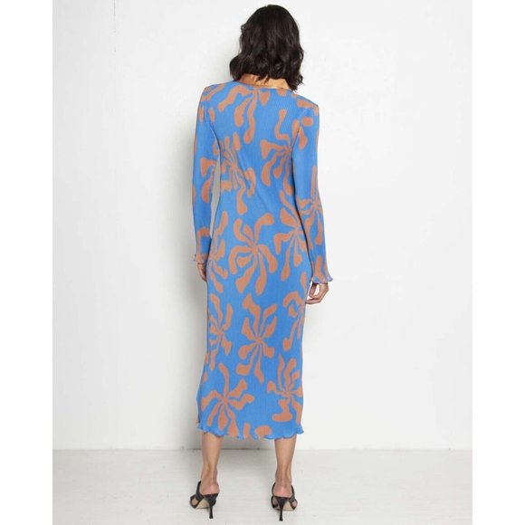 Arthur Apparel Women Crinkle Splat Midi Dress - Picture 2 of 9